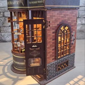 Varázslatos pálcabolt 3D puzzle könyvsarok